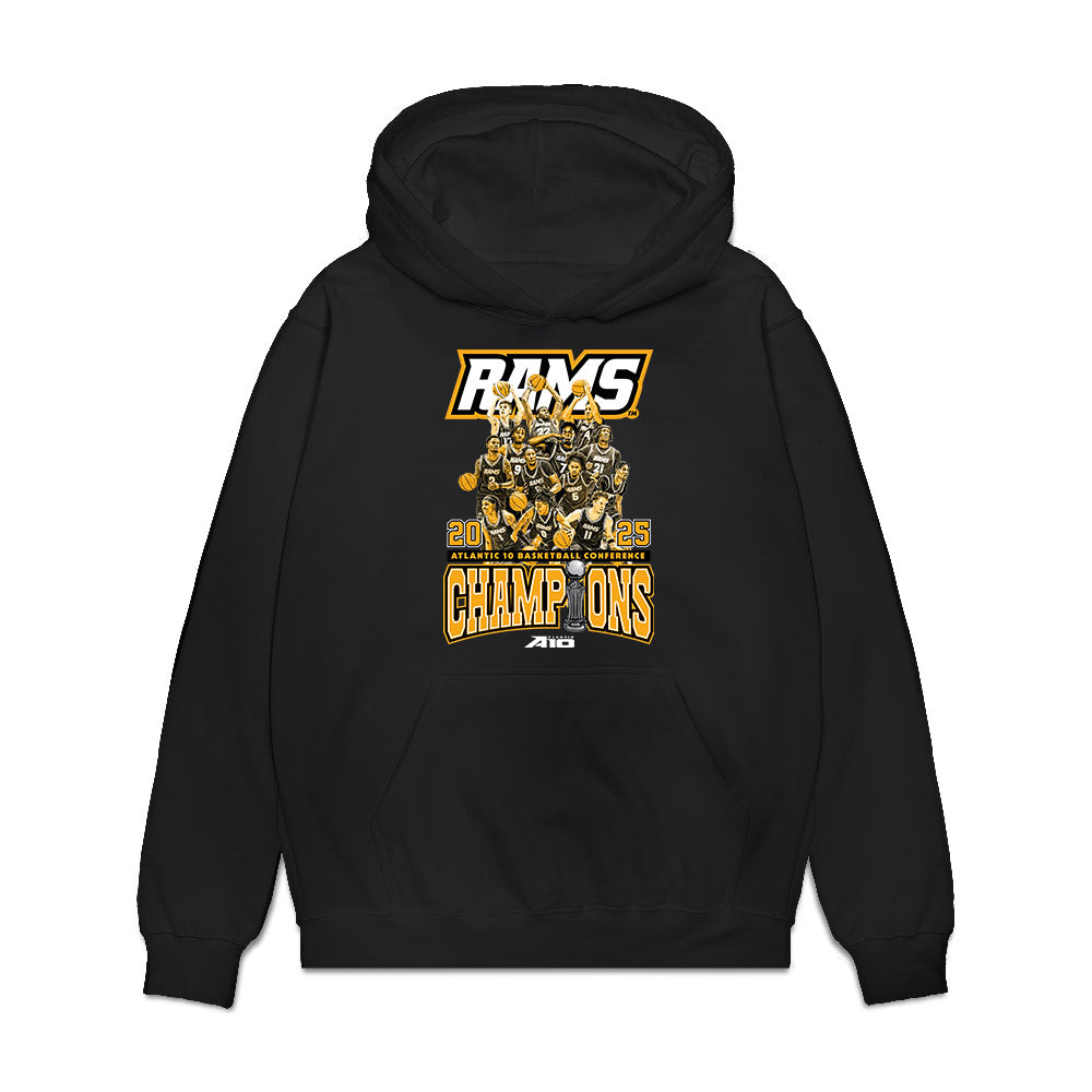 VCU - NCAA Men's Basketball : - Conference Champs Premium Hooded Sweatshirt-0