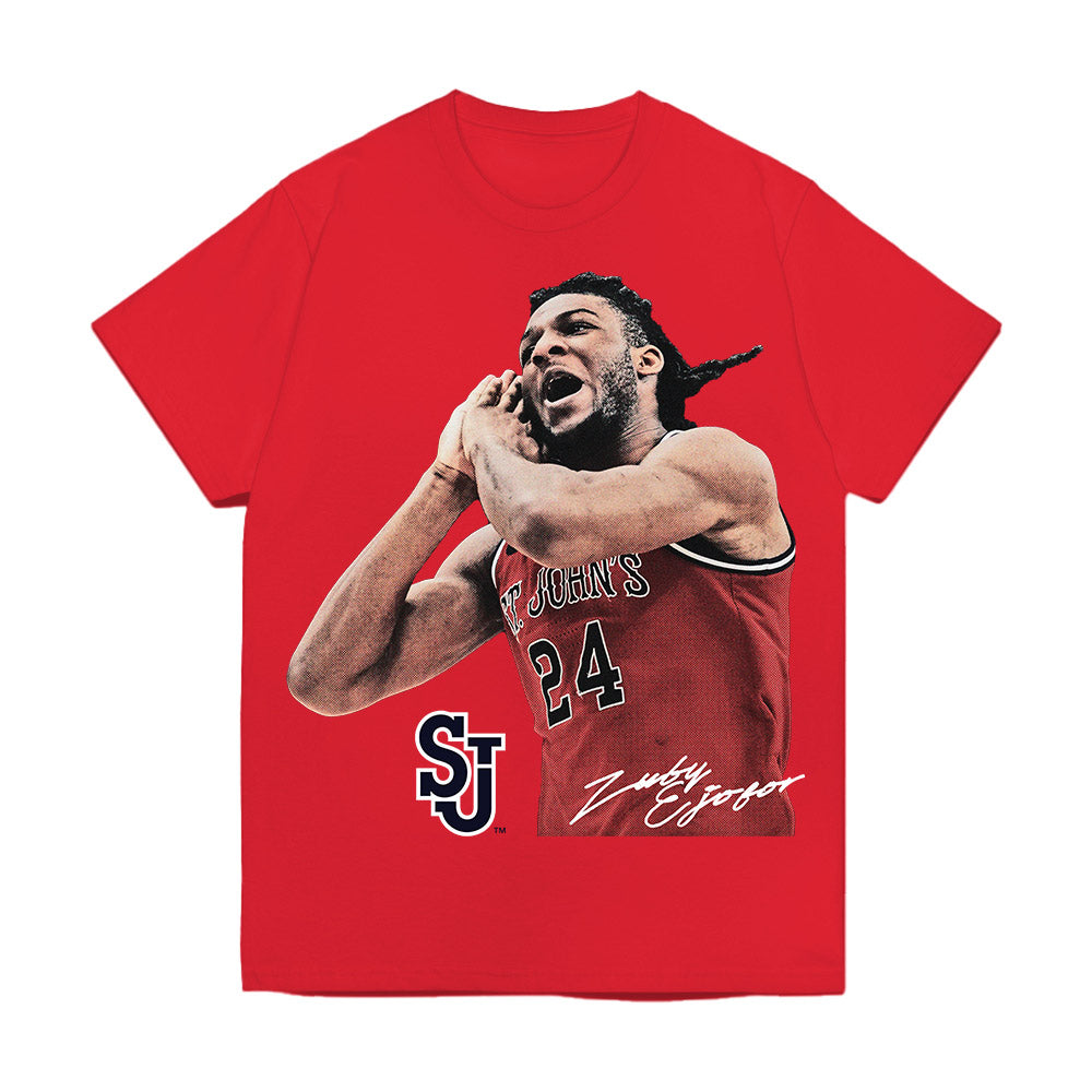 St. Johns - NCAA Men's Basketball : Zuby Ejiofor - Graphic Tee Premium T-Shirt-0