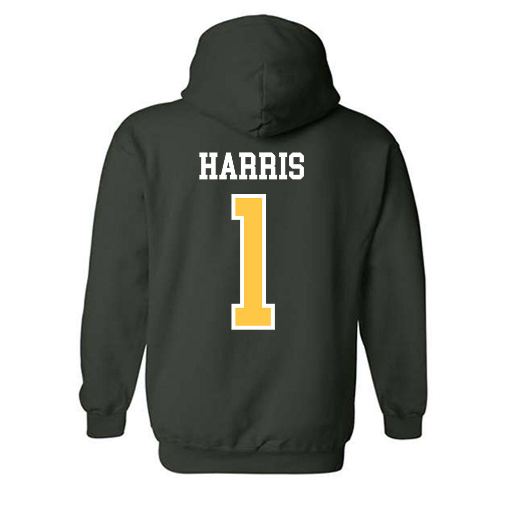 Wayne State - NCAA Football : Manny Harris - Classic Shersey Hooded Sweatshirt-1