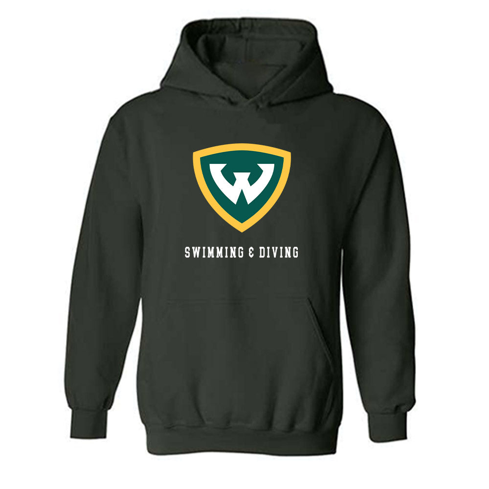 Wayne State - NCAA Women's Swimming & Diving : Diana Muccioli - Classic Shersey Hooded Sweatshirt-0