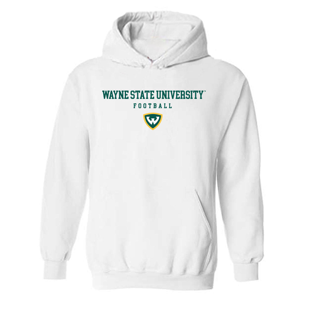 Wayne State - NCAA Football : Evan Wittmann - Classic Shersey Hooded Sweatshirt-0