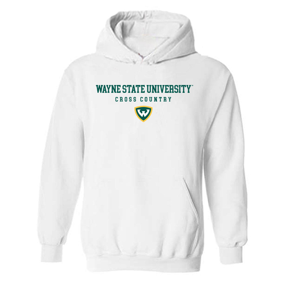 Wayne State - NCAA Men's Cross Country : David Mann - Classic Shersey Hooded Sweatshirt-0