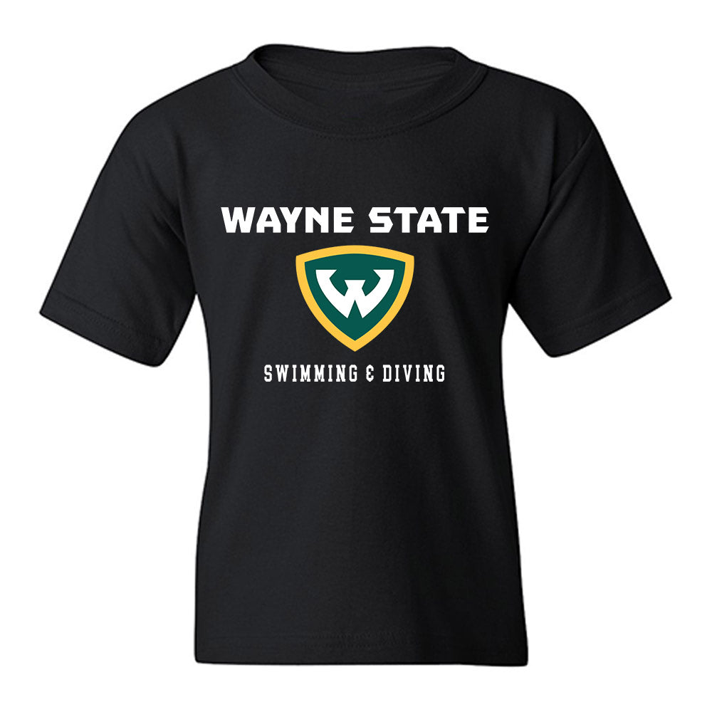 Wayne State - NCAA Men's Swimming & Diving : Jace Starll - Classic Shersey Youth T-Shirt-0