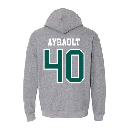 Wayne State - NCAA Men's Basketball : Adam Ayrault - Classic Shersey Hooded Sweatshirt-1
