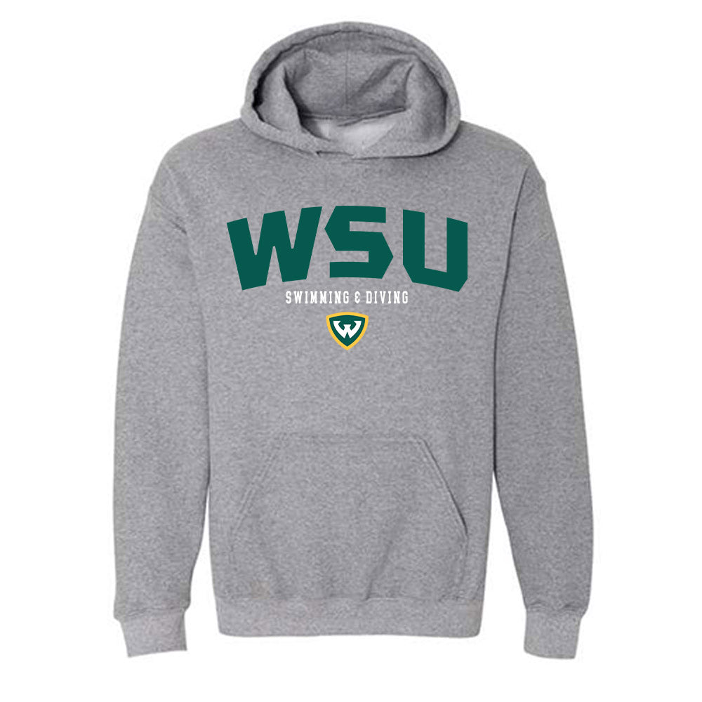 Wayne State - NCAA Men's Swimming & Diving : Jace Starll - Classic Shersey Hooded Sweatshirt-0