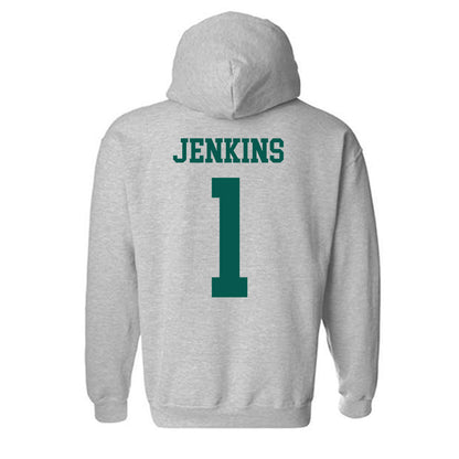 Wayne State - NCAA Men's Basketball : Jalen Jenkins - Classic Shersey Hooded Sweatshirt-1