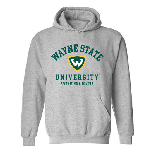 Wayne State - NCAA Women's Swimming & Diving : Diana Muccioli - Classic Shersey Hooded Sweatshirt-0