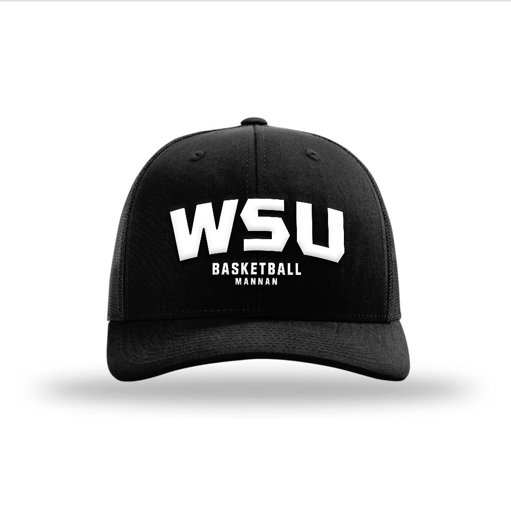 Wayne State - NCAA Men's Basketball : Braylon Mannan - Snapback Trucker Hat-0
