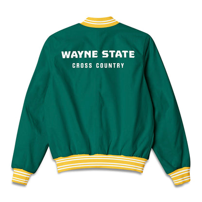 Wayne State - NCAA Men's Cross Country : David Mann - Bomber Jacket-1