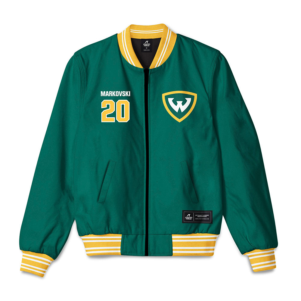 Wayne State - NCAA Football : Anthony Markovski - Bomber Jacket-0