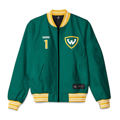 Wayne State - NCAA Football : Manny Harris - Bomber Jacket-0