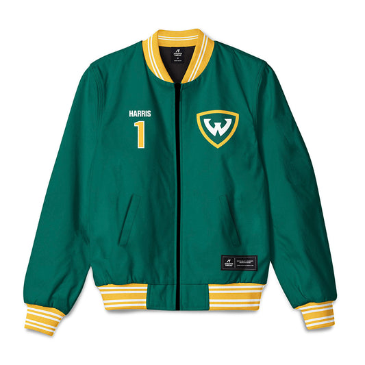 Wayne State - NCAA Football : Manny Harris - Bomber Jacket-0