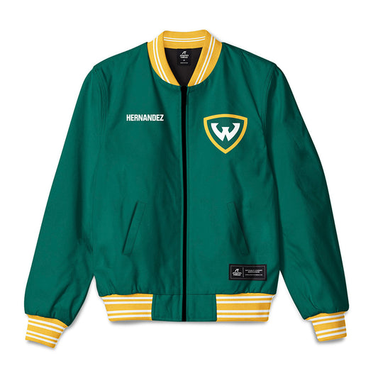 Wayne State - NCAA Men's Swimming & Diving : Matthew Hernandez - Bomber Jacket-0