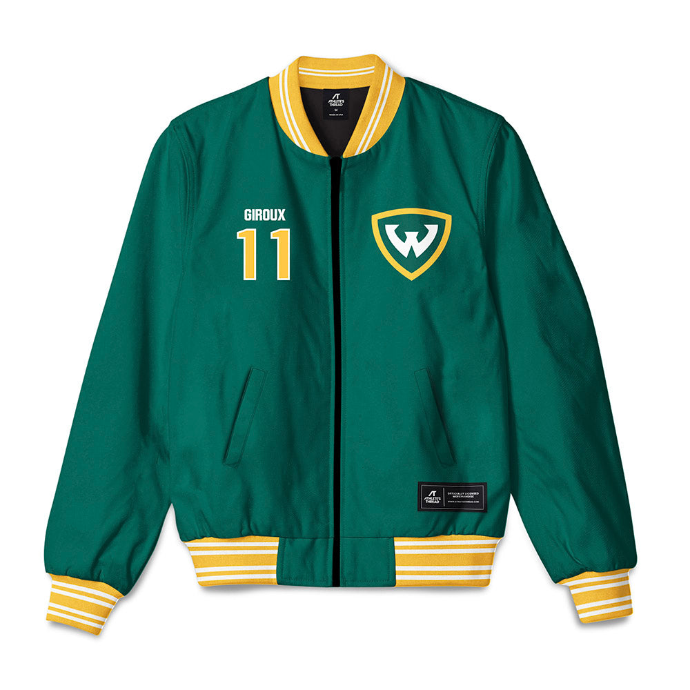 Wayne State - NCAA Women's Volleyball : Kayla Giroux - Bomber Jacket-0