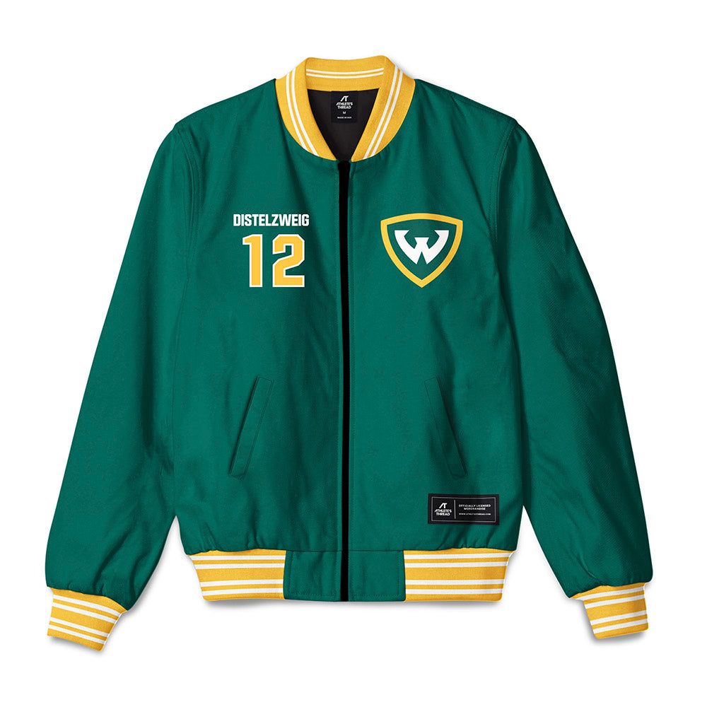 Wayne State - NCAA Football : Liam Distelzweig - Bomber Jacket-0