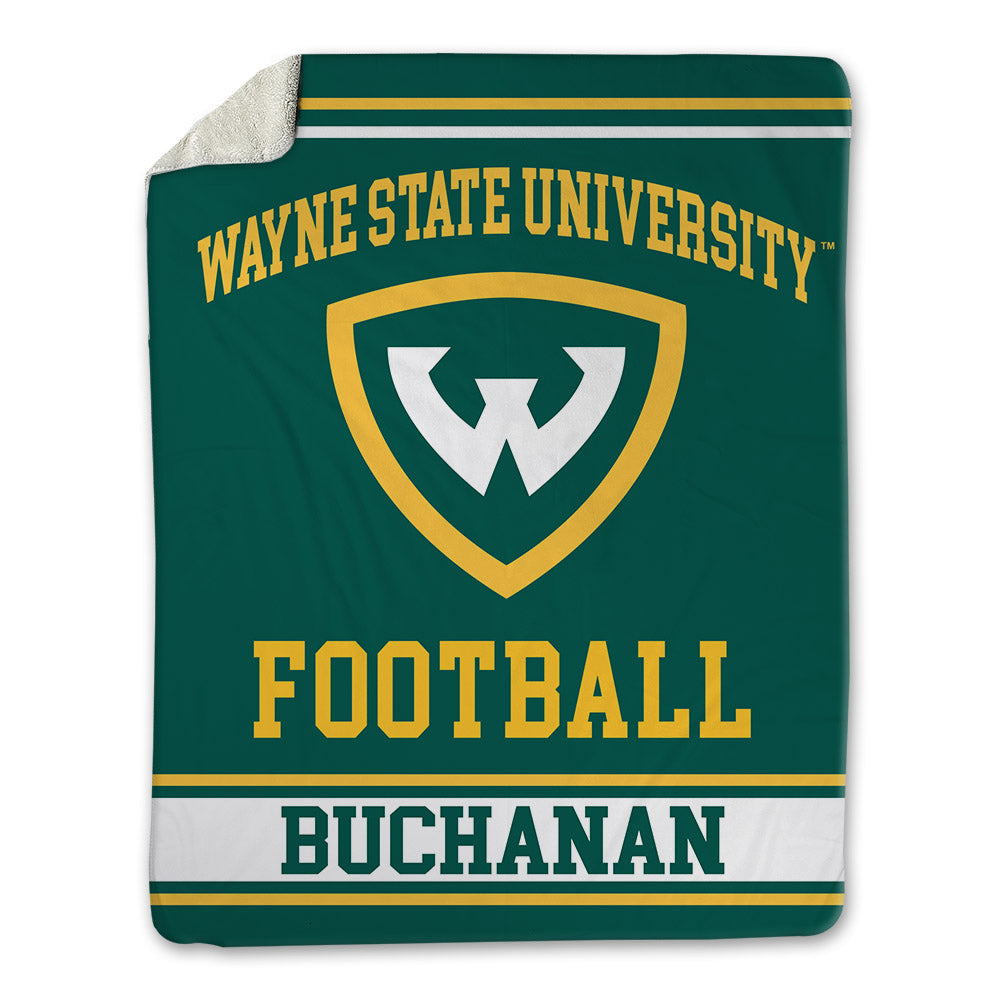 Wayne State - NCAA Football : Clifton Buchanan - Blanket-0