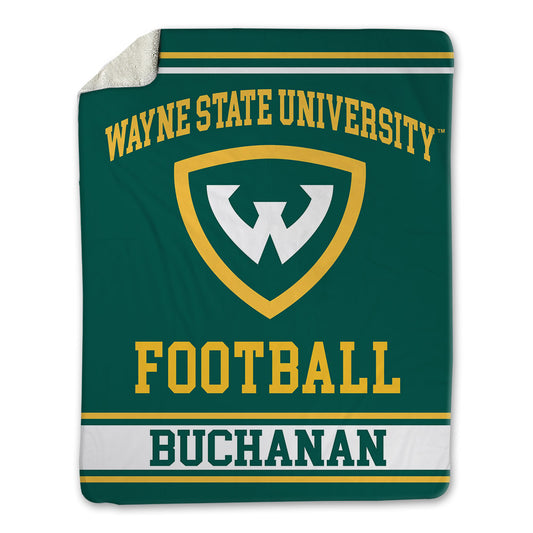 Wayne State - NCAA Football : Clifton Buchanan - Blanket-0
