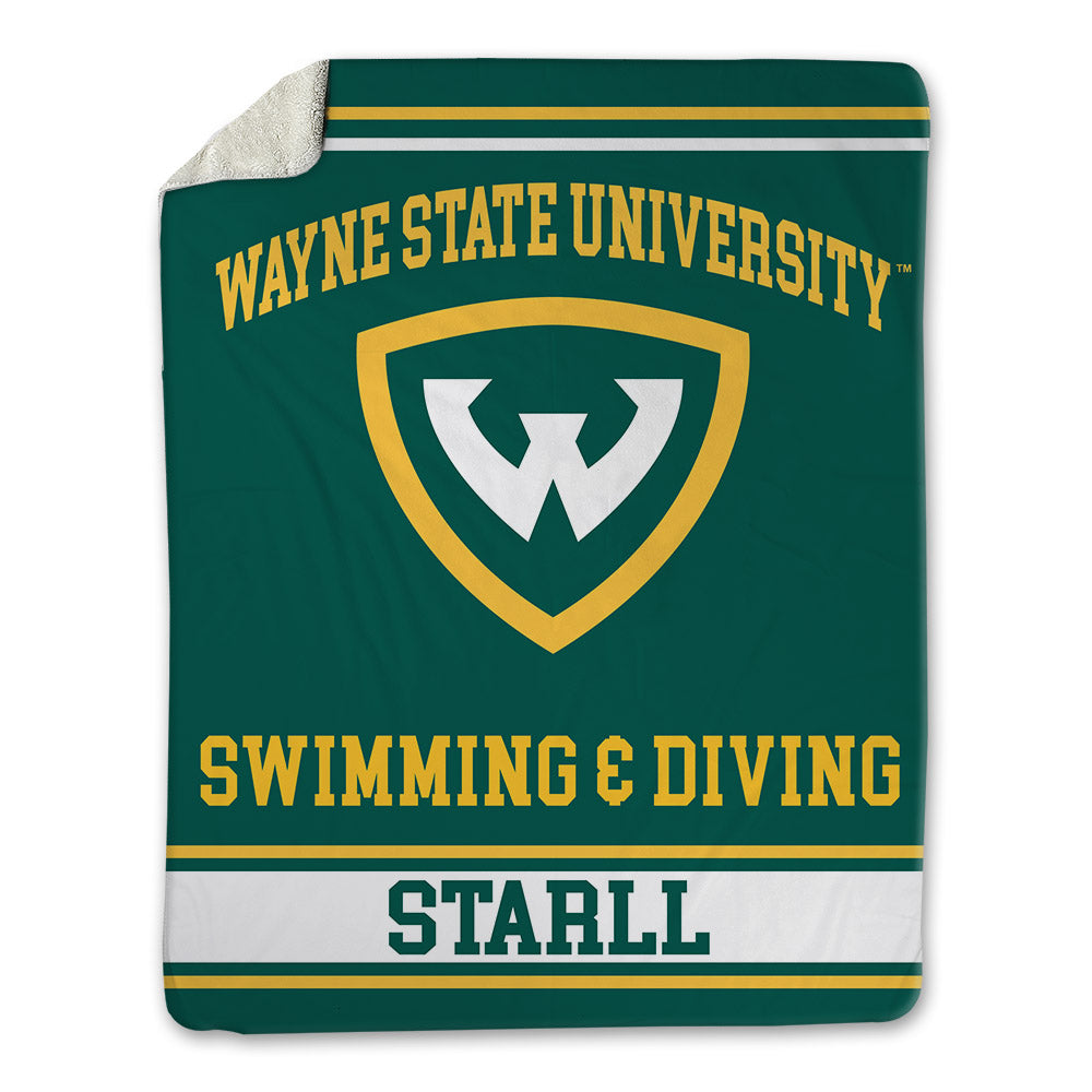 Wayne State - NCAA Men's Swimming & Diving : Jace Starll - Blanket-0