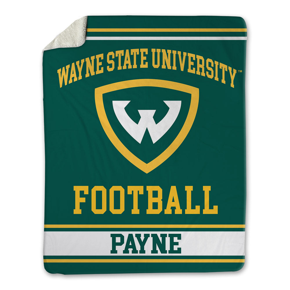 Wayne State - NCAA Football : Raymond Payne - Blanket-0
