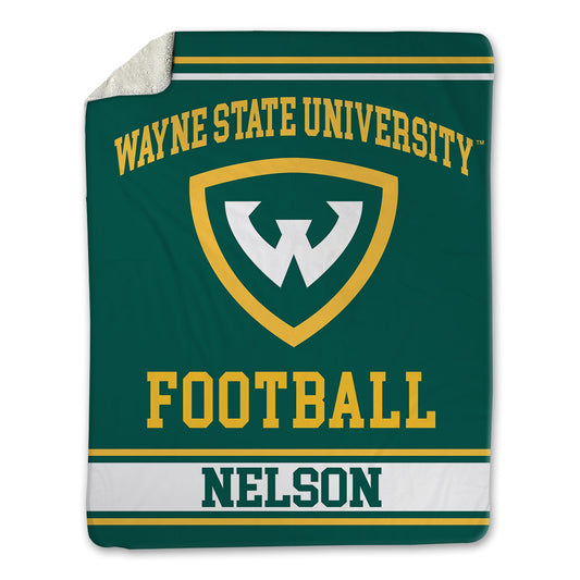 Wayne State - NCAA Football : Blake Nelson - Blanket-0