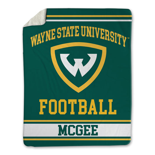 Wayne State - NCAA Football : Roshaun McGee - Blanket-0