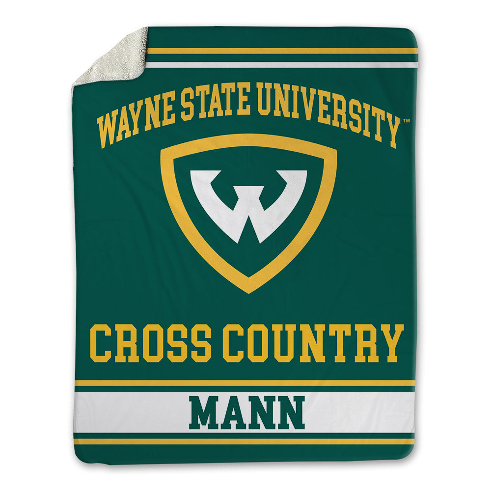 Wayne State - NCAA Men's Cross Country : David Mann - Blanket-0