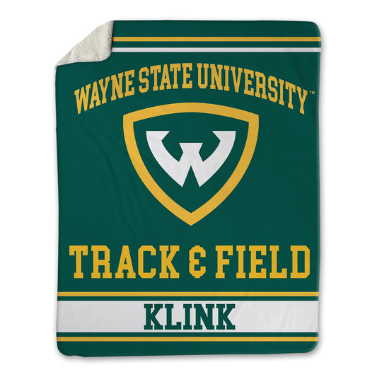 Wayne State - NCAA Women's Track & Field : Gracie Klink - Blanket-0