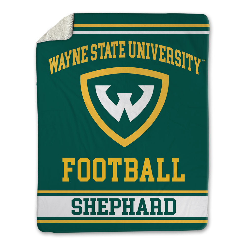 Wayne State - NCAA Football : Malik Shephard - Blanket-0