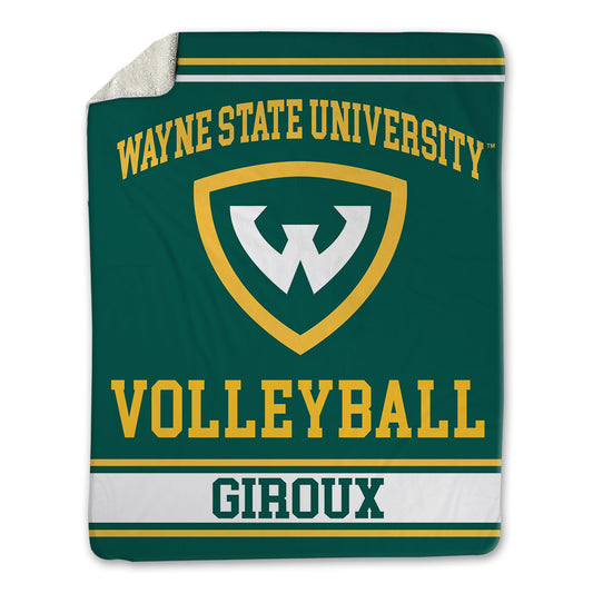Wayne State - NCAA Women's Volleyball : Kayla Giroux - Blanket-0