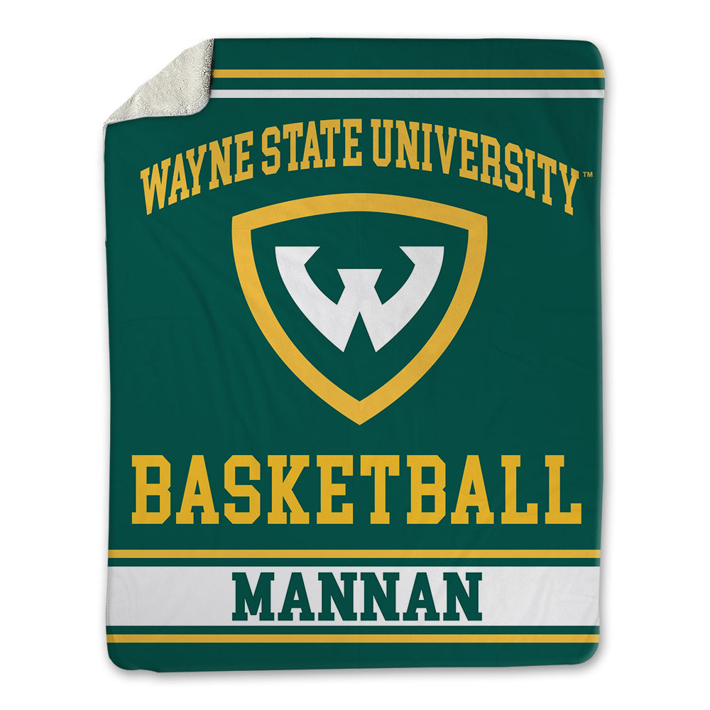 Wayne State - NCAA Men's Basketball : Braylon Mannan - Blanket-0