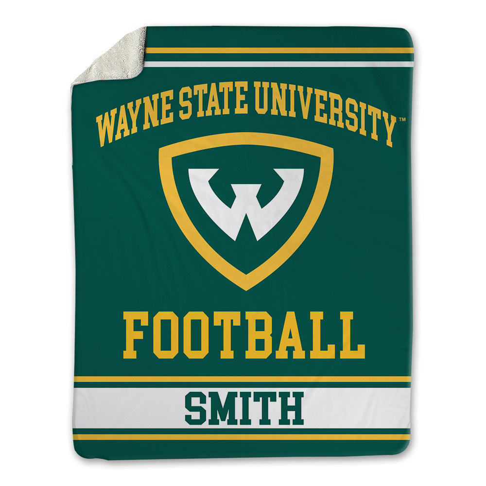 Wayne State - NCAA Football : cecil xavier Smith - Blanket-0
