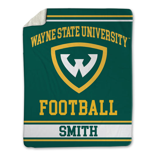 Wayne State - NCAA Football : cecil xavier Smith - Blanket-0
