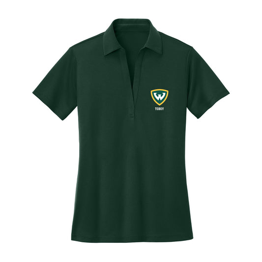 Wayne State - NCAA Women's Track & Field : Ania Toboy - Women's Activewear Polo Shirt-0