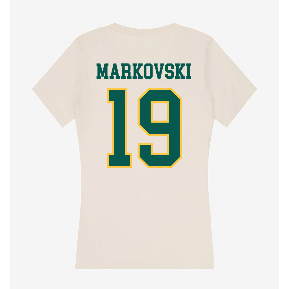 Wayne State - NCAA Football : Anthony Markovski - Classic Shersey Women's V-Neck T-Shirt-1