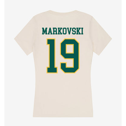 Wayne State - NCAA Football : Anthony Markovski - Classic Shersey Women's V-Neck T-Shirt-1