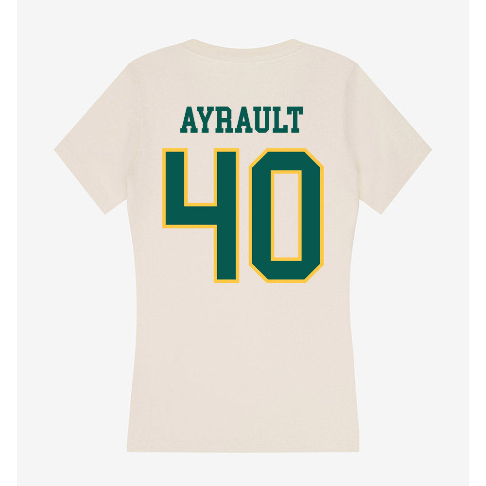 Wayne State - NCAA Men's Basketball : Adam Ayrault - Classic Shersey Women's V-Neck T-Shirt-1