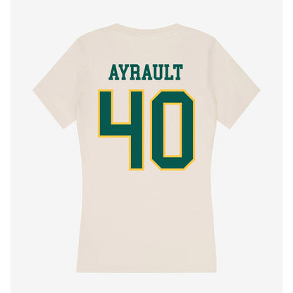 Wayne State - NCAA Men's Basketball : Adam Ayrault - Classic Shersey Women's V-Neck T-Shirt-1