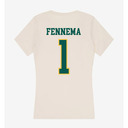 Wayne State - NCAA Football : Will Fennema - Classic Shersey Women's V-Neck T-Shirt-1