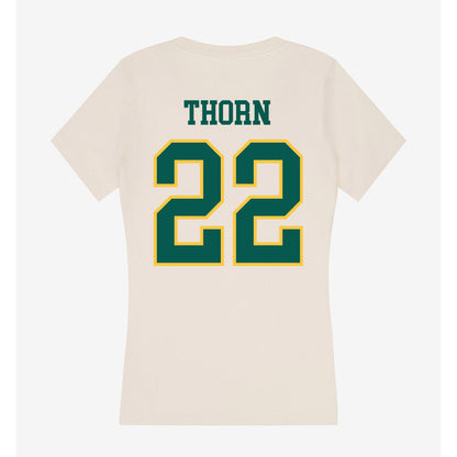 Wayne State - NCAA Men's Basketball : Marshall Thorn - Classic Shersey Women's V-Neck T-Shirt-1