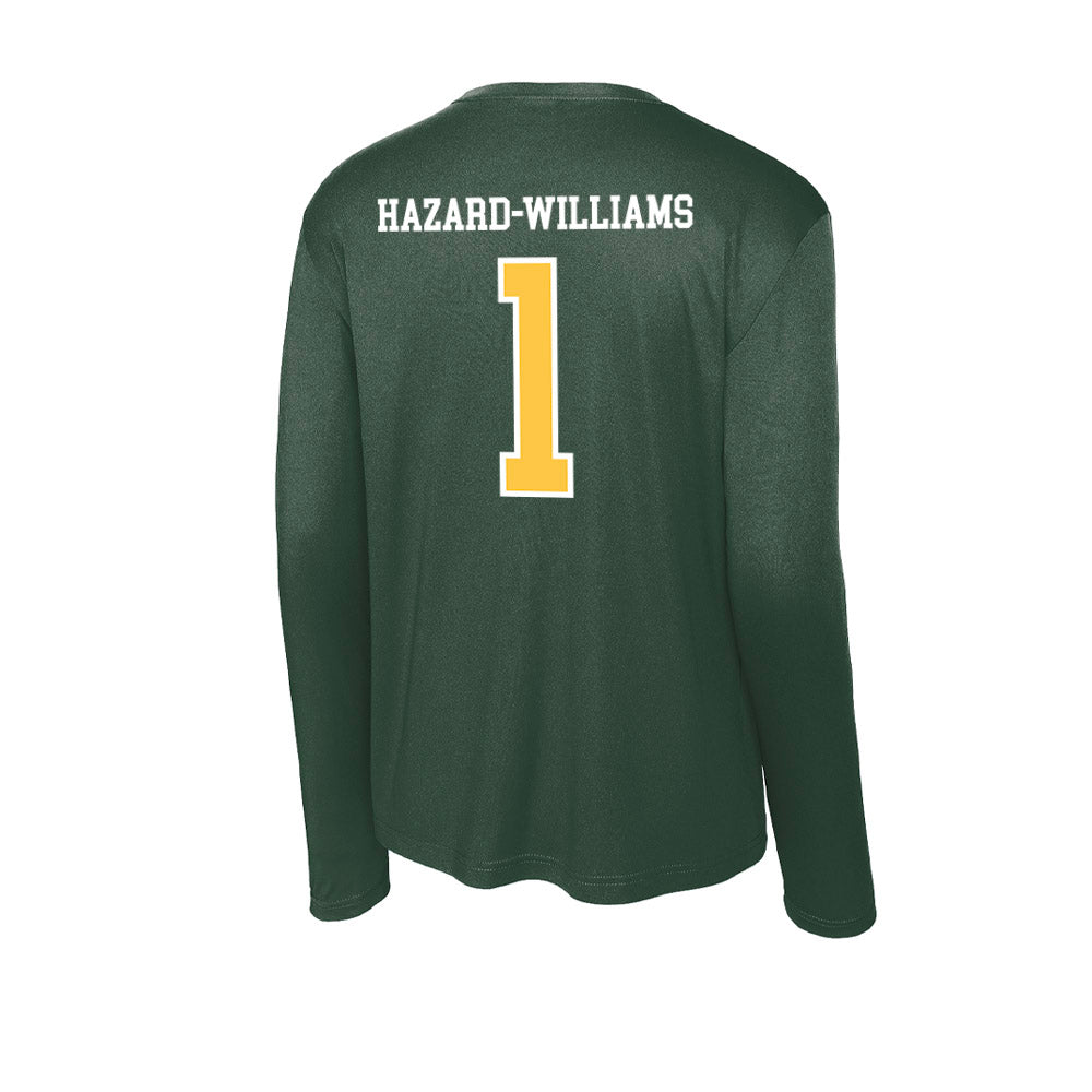 Wayne State - NCAA Football : John Hazard-Williams - Classic Shersey Activewear Long Sleeve T-Shirt-1