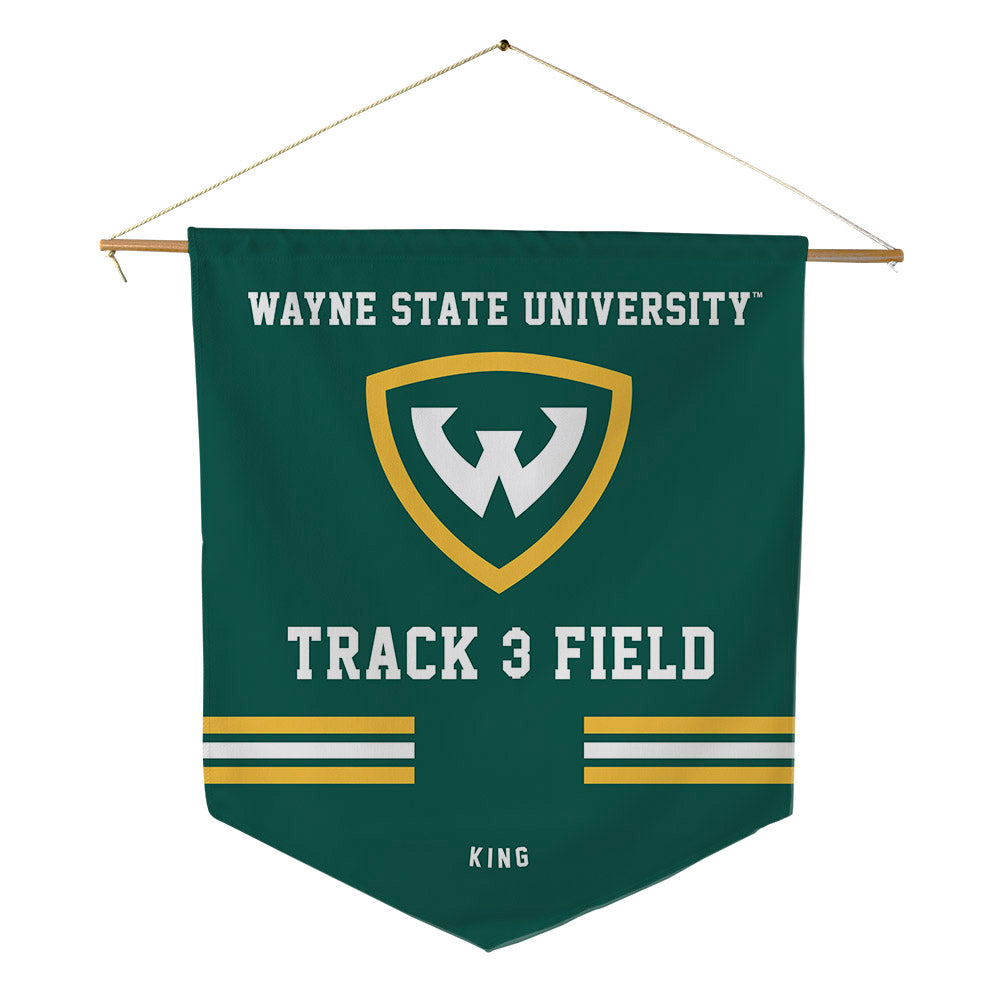 Wayne State - NCAA Women's Track & Field : Edimari King - Pennant - 18" x 21"-0