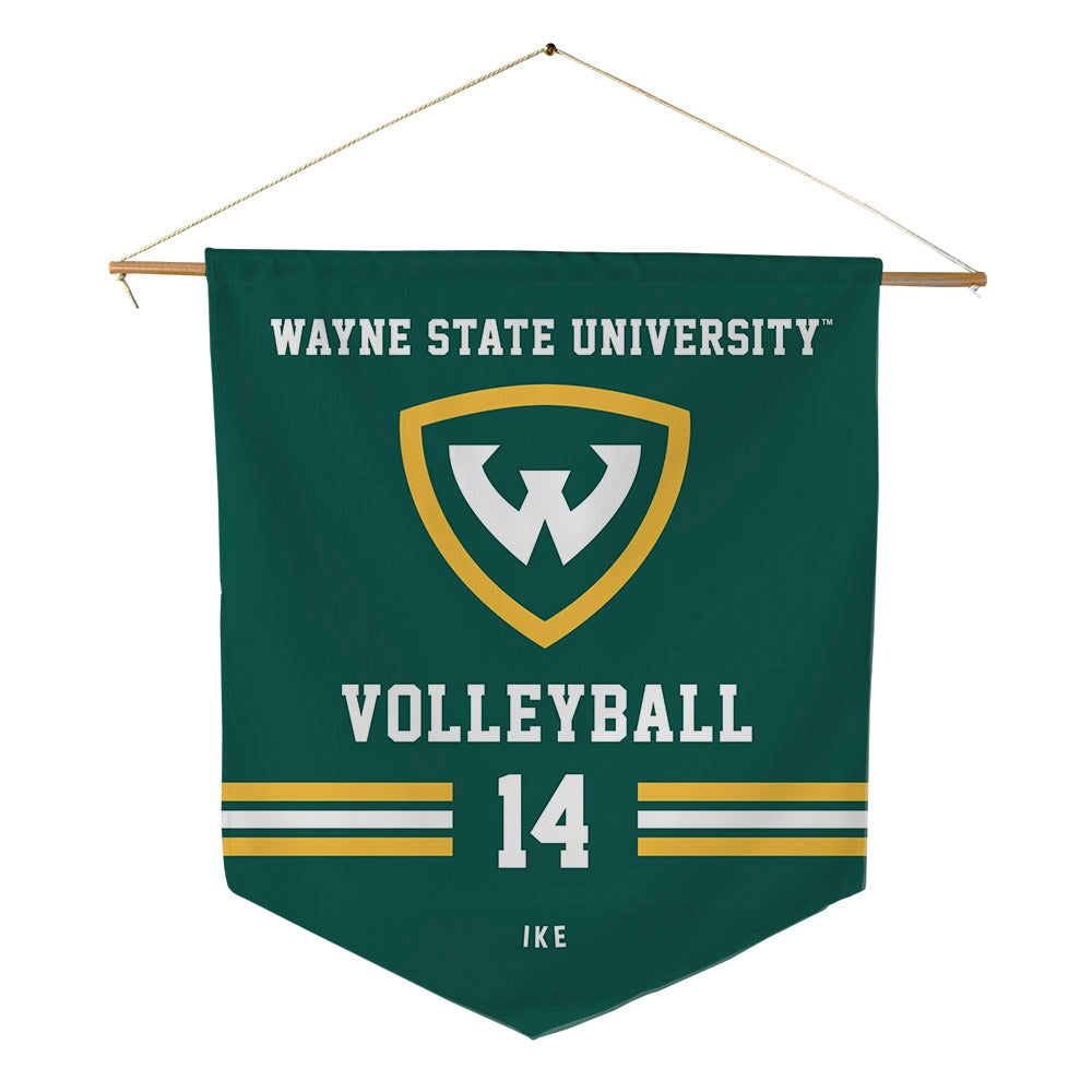 Wayne State - NCAA Women's Volleyball : Alina Ike - Pennant - 18" x 21"-0