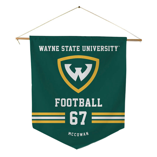 Wayne State - NCAA Football : Jack McCowan - Pennant - 18" x 21"-0