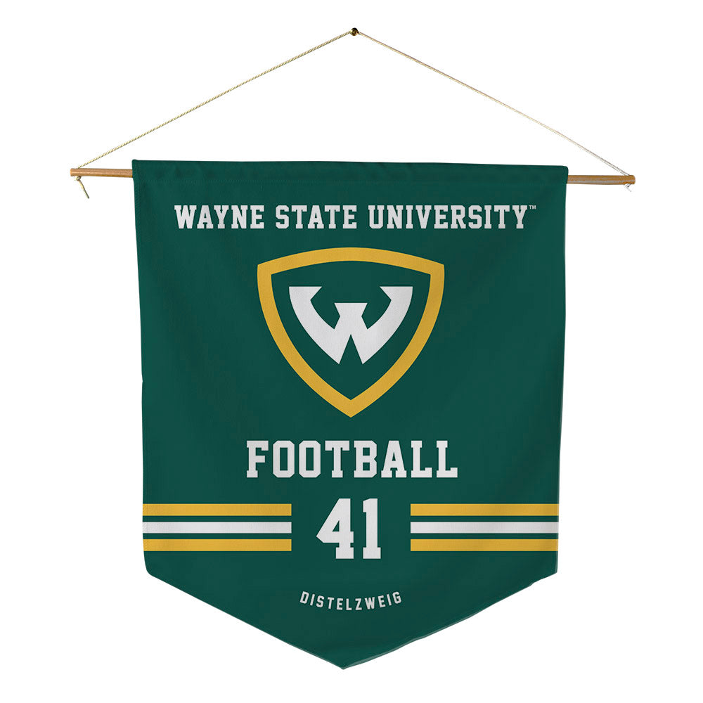 Wayne State - NCAA Football : Liam Distelzweig - Pennant - 18" x 21"-0