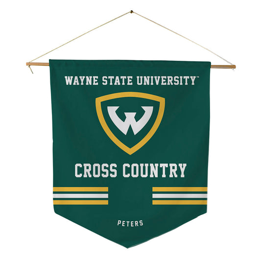Wayne State - NCAA Women's Cross Country : Ava Peters - Pennant - 18" x 21"-0