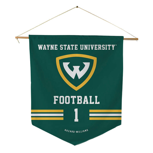 Wayne State - NCAA Football : John Hazard-Williams - Pennant - 18" x 21"-0