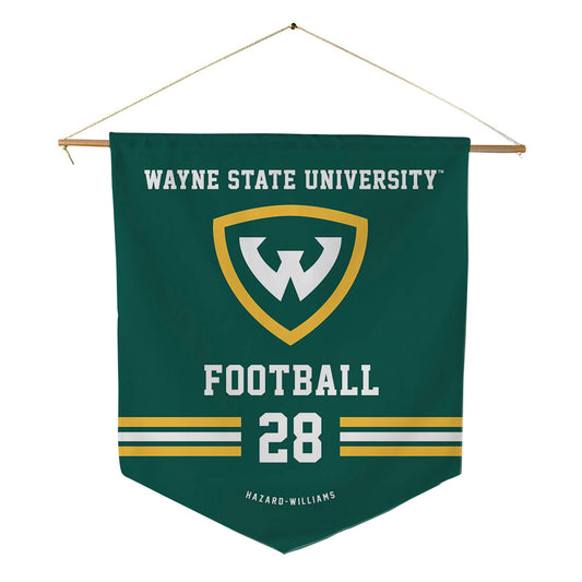Wayne State - NCAA Football : John Hazard-Williams - Pennant - 18" x 21"-0