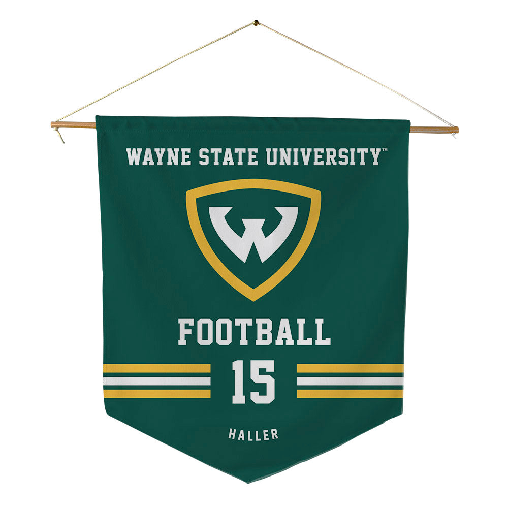 Wayne State - NCAA Football : Amauri Haller - Pennant - 18" x 21"-0