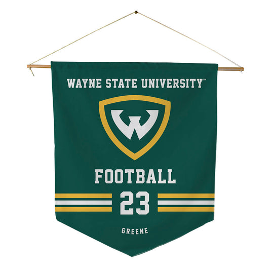 Wayne State - NCAA Football : Torrence Greene - Pennant - 18" x 21"-0