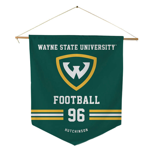 Wayne State - NCAA Football : Jordan Hutchinson - Pennant - 18" x 21"-0